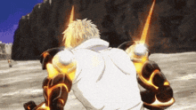 Genos One Puch Man GIF - Genos One Puch Man Cohetes GIFs