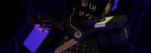 a 3d rendering of a samurai with a sword and a mask .
