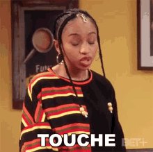 Touche Janelle Carson GIF - Touche Janelle Carson The Ms Pat Show GIFs