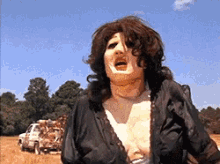 Pretty Lady Leather Face GIF - Pretty Lady Leather Face Texas Chainsaw Massacre GIFs