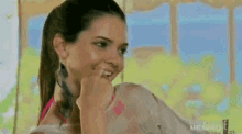 Kendall Jenner Blushing GIF - Kendall Jenner Blushing Smiling GIFs