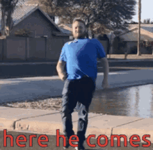 Here He Comes Walking GIF - Here He Comes Walking Silly GIFs