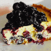 Cheesecake Dessert GIF - Cheesecake Dessert Blueberry Cheesecake GIFs