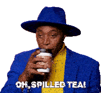 Oh Spilled Tea Sapphira Cristál Sticker