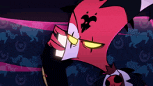 a cartoon character with a skull on his head
