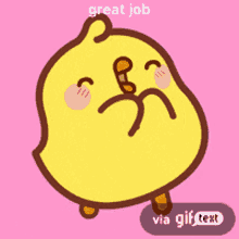 great job clap cute happy bird