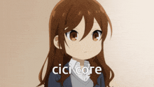 a picture of a girl with the word cici core on the bottom right