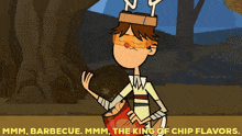 total drama island cody mmm barbecue the king of chip flavors barbecue chips
