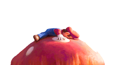 Fall Off The Mushroom Mario Sticker - Fall Off The Mushroom Mario The Super Mario Bros Movie Stickers