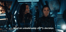 What An Unbelievably Shitty Decision Philippa Georgiou GIF - What An Unbelievably Shitty Decision Philippa Georgiou Commander Nhan GIFs
