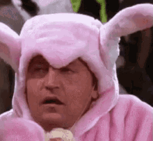 Buona Pasqua Pasqua Coniglietto Coniglio Chandler Friends Mmh Confuso GIF - Happy Easter Easter Easter Bunny GIFs
