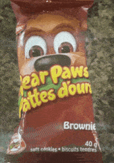 Bear Paws Brownie GIF - Bear Paws Brownie Canadian Snacks GIFs