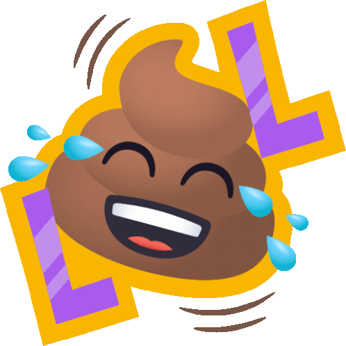 Lol Happy Poo Sticker - Lol Happy Poo Joypixels Stickers
