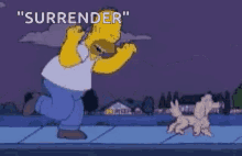 Homer Simpson Chasing GIF - Homer Simpson Chasing Dog GIFs