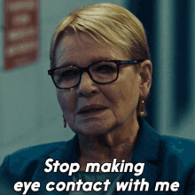 Stop Making Eye Contact With Me Miriam Mc Lusky GIF - Stop Making Eye Contact With Me Miriam Mc Lusky Dianne Wiest GIFs
