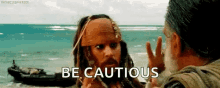Be Cautious Jack Sparrow GIF - Be Cautious Jack Sparrow Creepy GIFs