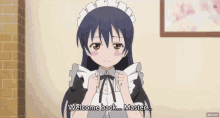 umi sonoda welcome back master maid cafe blushing love live