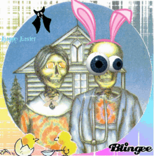 Easter American Gothic GIF - Easter American Gothic Parody GIFs