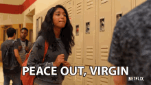Peace Out Virgin Later Nerd GIF - Peace Out Virgin Later Nerd Bye GIFs