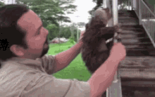 Sloth Detained GIF - Sloth Detained Let Go Of The Rail GIFs