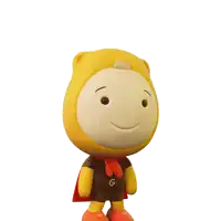 a cartoon character with a cape and the words well done above him