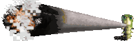 a cartoon caterpillar is standing next to a cigarette