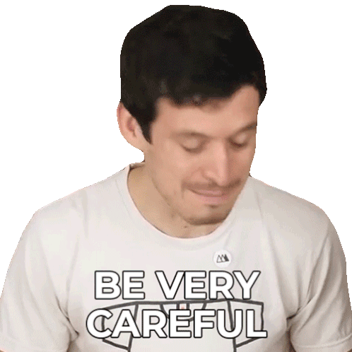 Be Very Careful Devin Montes Sticker - Be Very Careful Devin Montes Make Anything Stickers