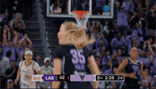 a basketball game between las vegas and ion is being played
