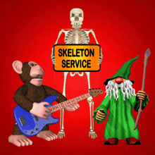 Skeleton Service Wizard GIF - Skeleton Service Skeleton Wizard GIFs