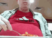 Selfie Eating Pasta GIF - Selfie Eating Pasta Fat Man GIFs