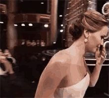 Jennifer Lawrence Falling At The Oscars GIF