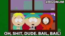 south park cartman butters kenny drone