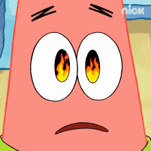 fire eyes patrick star the patrick star show i see fire see it burn