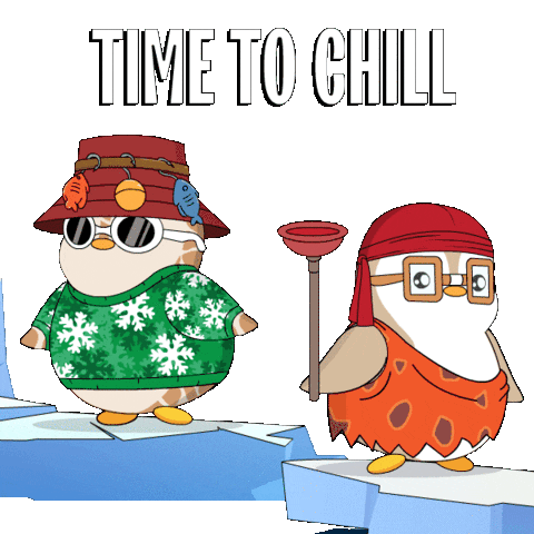 Chill Relax Sticker - Chill Relax Penguin Stickers