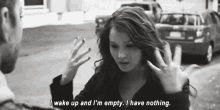 Jennifer Lawrence I Wake Up GIF - Jennifer Lawrence I Wake Up Im Empty GIFs