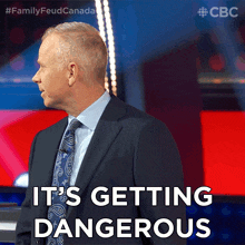 It'S Getting Dangerous Gerry Dee GIF - It'S Getting Dangerous Gerry Dee Family Feud Canada GIFs