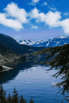Lake Mountain GIF - Lake Mountain Cloud GIFs