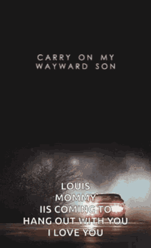 Supernatural Carry On GIF - Supernatural Carry On My Warward Son GIFs