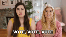 Vote Vote Vote Marissa Rachel GIF - Vote Vote Vote Marissa Rachel Go Vote GIFs
