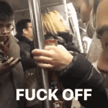Fuck Off Subway GIF - Fuck Off Subway Nyc GIFs