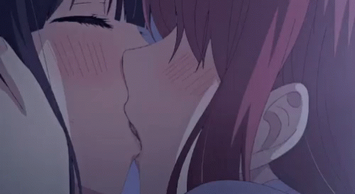 Anime Yuri GIF - Anime Yuri Kissing - Discover & Share GIFs