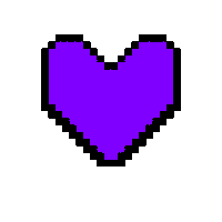 a pixel art of a red and blue heart on a white background