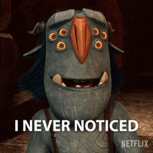 I Never Noticed Blinky GIF - I Never Noticed Blinky Trollhunters Tales Of Arcadia GIFs