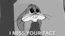 Bugs Bunny I Miss Your Face GIF