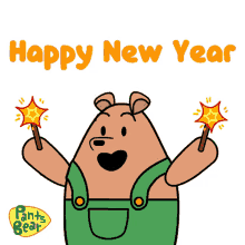 happy new year2023wishes new year2023 new year pants bear love