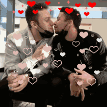 Austin Show Two Guys Kissing GIF
