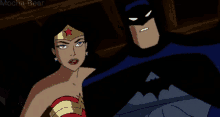 Wonder Woman Batman GIF - Wonder Woman Batman Eye Contact GIFs