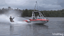 speed boat zoom fast water ski whee
