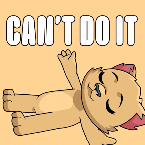 a cartoon cat laying on its back with the words 