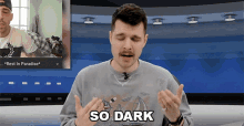 So Dark Benedict Townsend GIF - So Dark Benedict Townsend Youtuber News GIFs